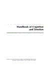 Handbook of Cognition and Emotion