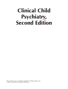 Clinical Child Psychiatry 2nd Edition