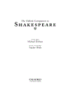 The Oxford Companion to Shakespeare