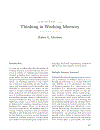 The Cambridge Handbook of Thinking and Reasoning