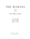 The Romans From Village to Empire