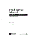 Food Service Manual for Health Care Institutions Third Edition