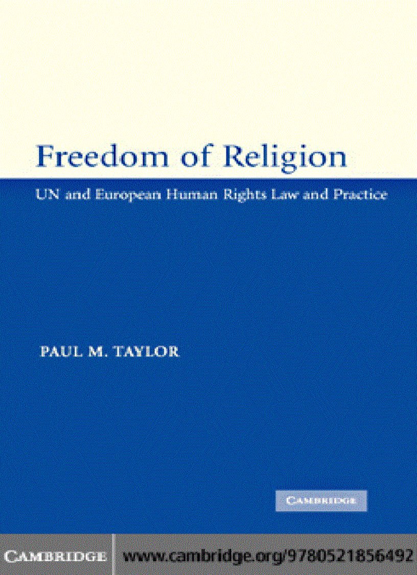 Freedom of Religion