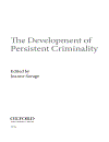 The Development of Persistent Criminality