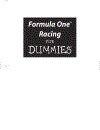 Formula One Racing for Dummies