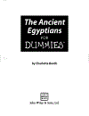 The Ancient Egyptians For Dummies