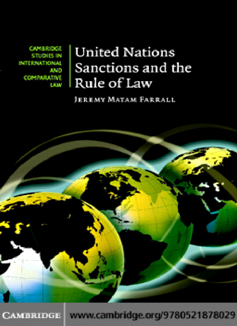 United Nations Sanctions and the Rule of Law