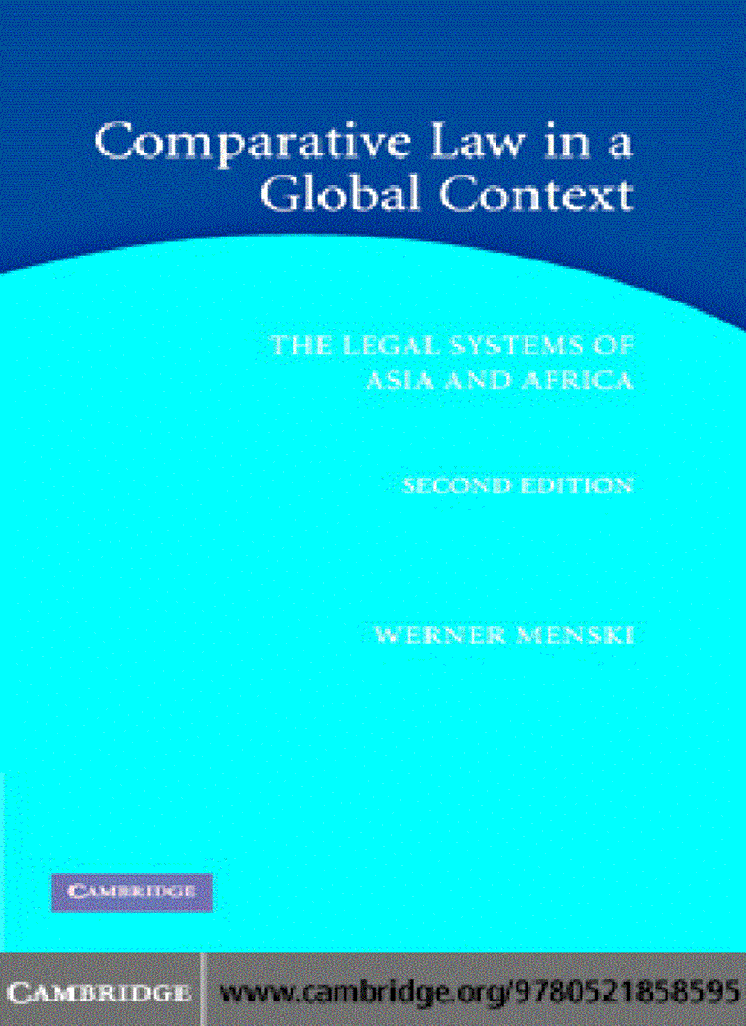 Comparative Law in a Global Context