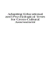 Adapting Educational and Psychological Tests for Cross Cultural Assessment