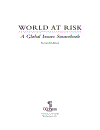 World At Risk A Global Issues Sourcebook 2nd Edition