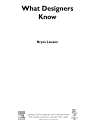 What Designers Know