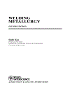 Welding Metallurgy