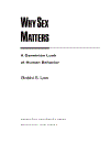 Why Sex Matters