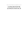 The Oxford Handbook of Cognitive Linguistics