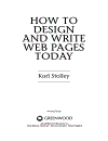 How to Design and Write Web Pages Today