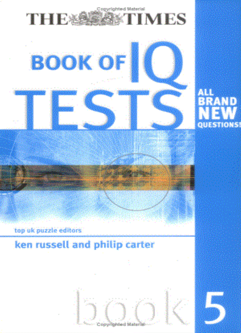 The Untimate IQ Tests Book