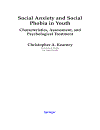 Social Anxiety and Social Phobia in Youth