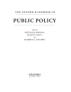 The Oxford Handbook of Public Policy