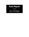 Auto Repair For Dummies Rev Upd Edition