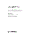 The Cambridge History of the English Language Volume 1