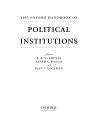 The Oxford Handbook of Political Institutions