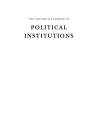 The Oxford Handbook of Political Institutions