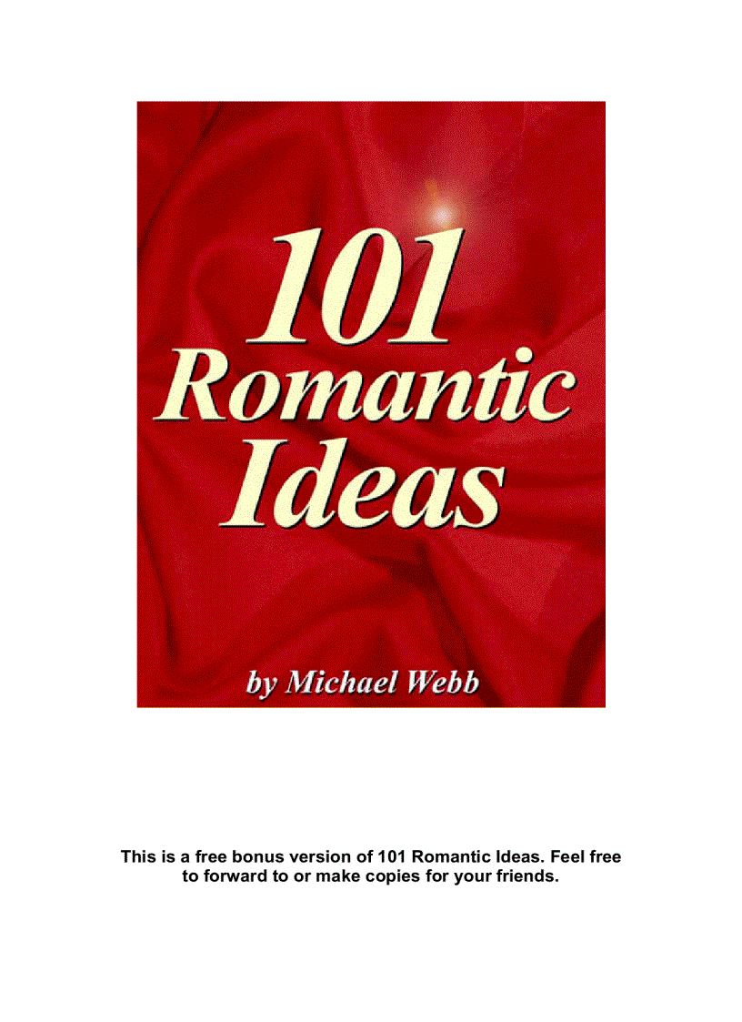 101 Romantic Ideas