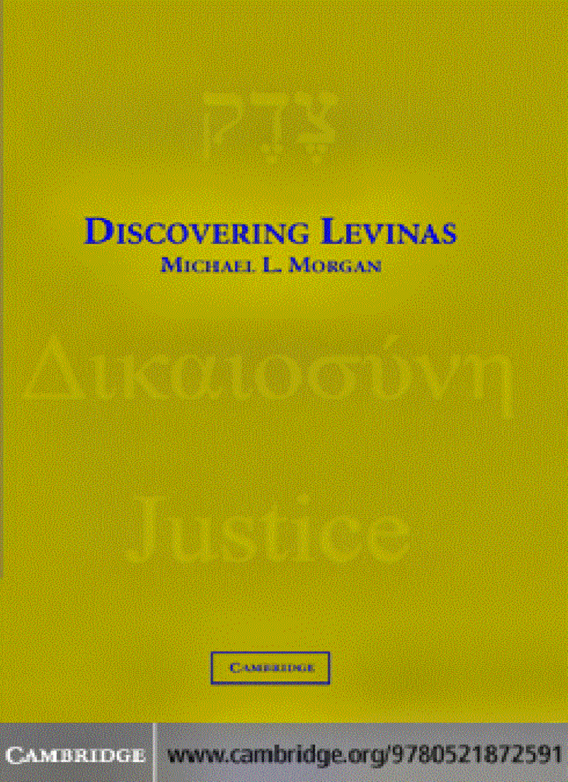 Discovering Levinas 1st Edition