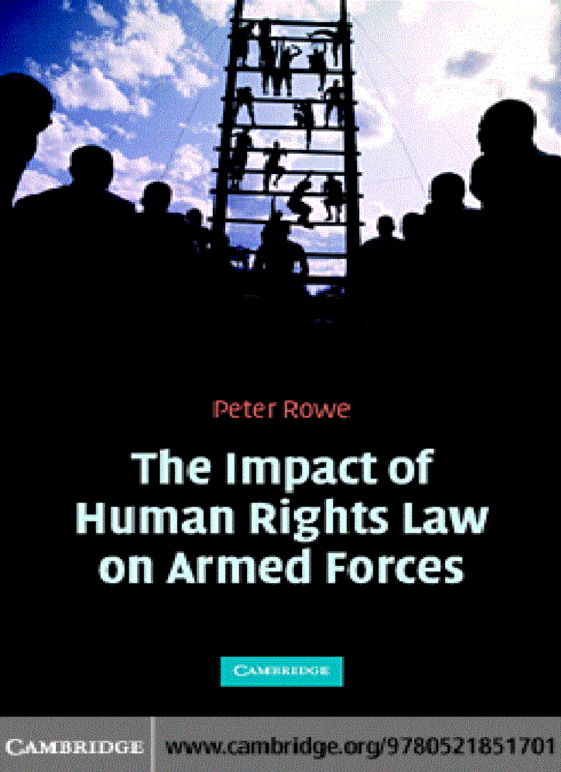 The Impact of Human Rights Law on Armed Forces