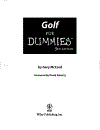 Golf For Dummies