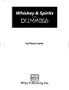 Whiskey and Spirits For Dummies