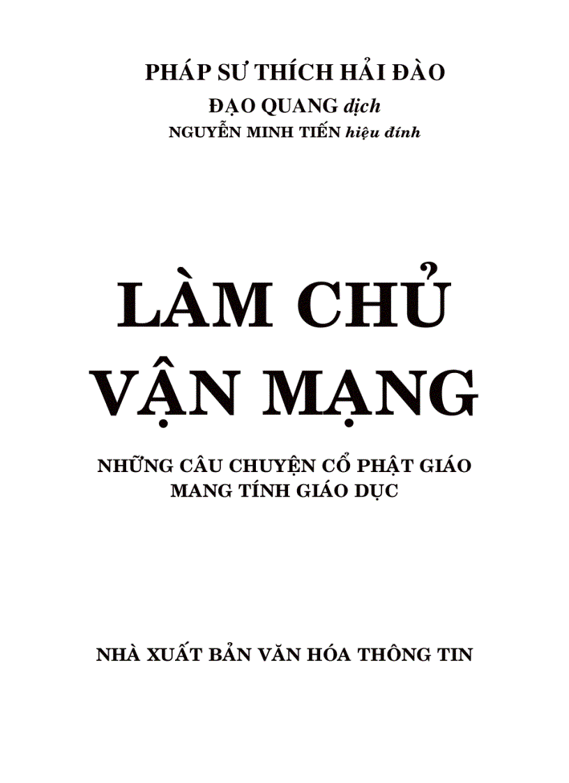 Làm chủ vận mạng