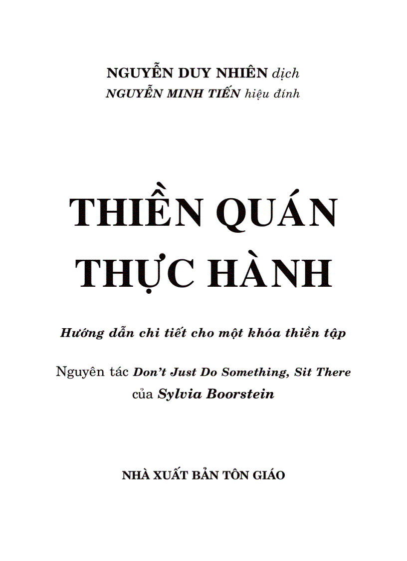 Thiền quán thực hành