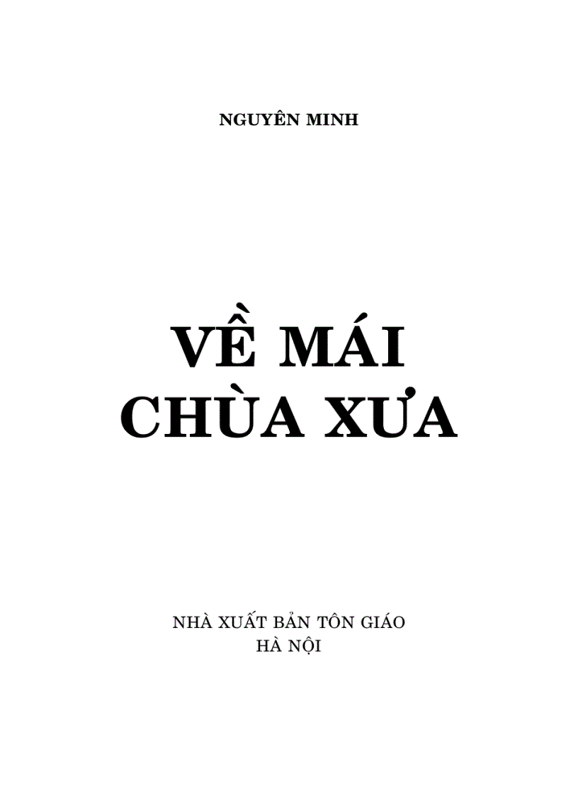 Về mái chùa xưa