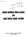 Dinh dưỡng ứng dụng và chế biến thực phẩm