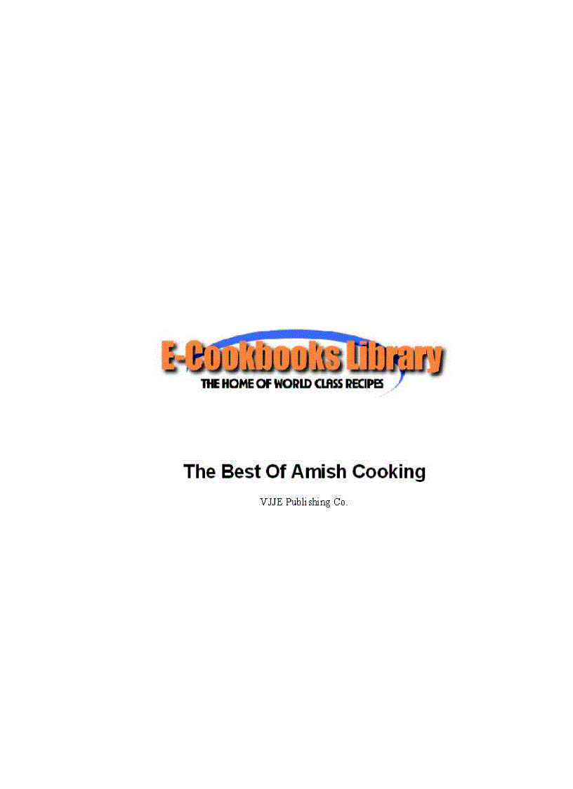 The Best of Amish Cooking