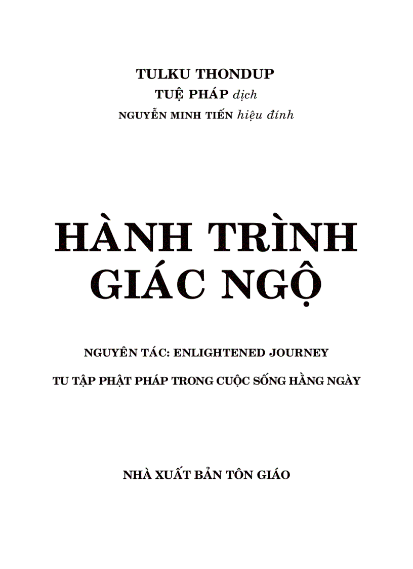 Hành trình giác ngộ