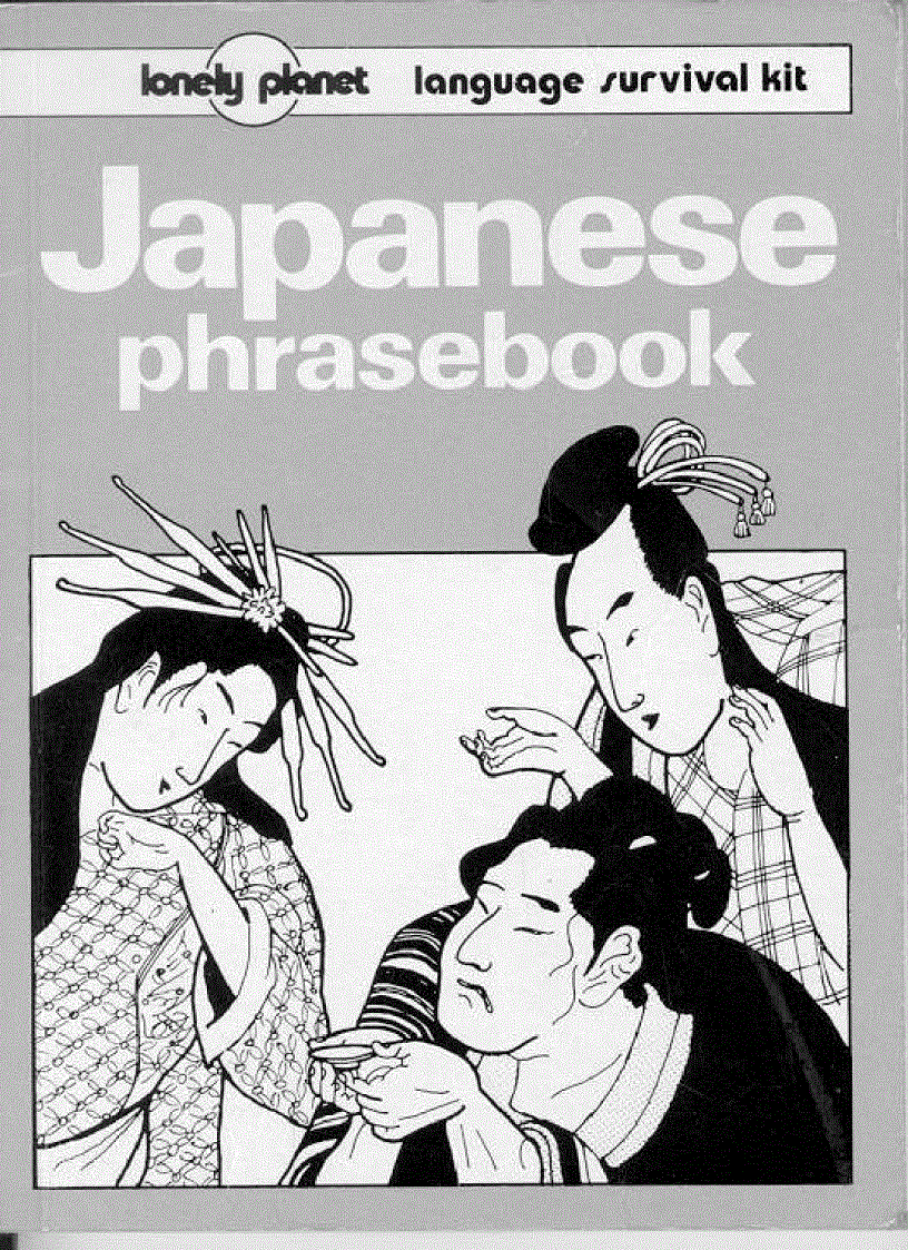 Japanese phrasebook by Lonely Planet