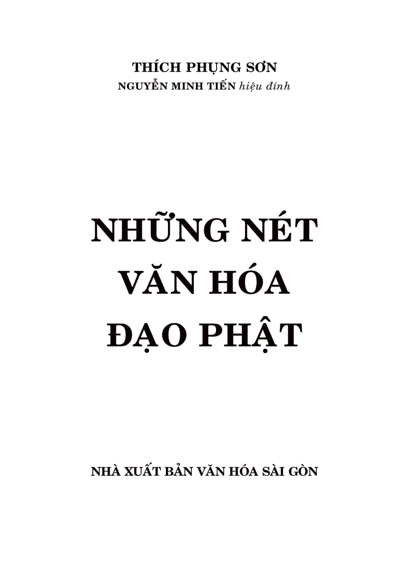 Những nét văn hóa đạo Phật