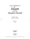 Encyclopedia of Islam the Muslim World