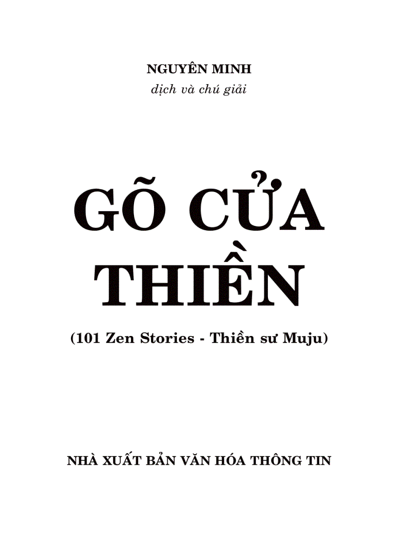 Gõ cửa thiền 101 Zen Stories