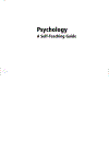 Psychology A Self Teaching Guide