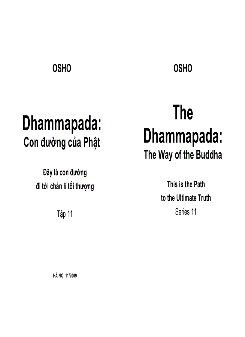 Dhammapada Con đường của Phật tập 11