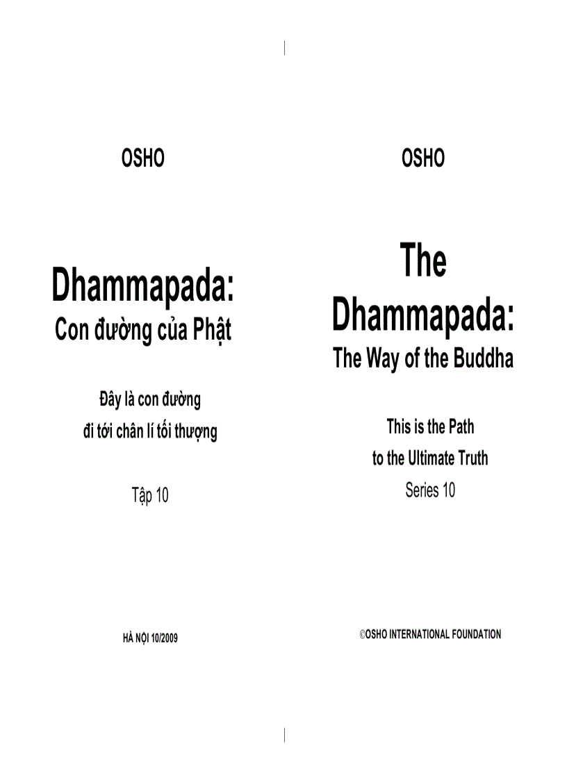 Dhammapada Con đường của Phật tập 10