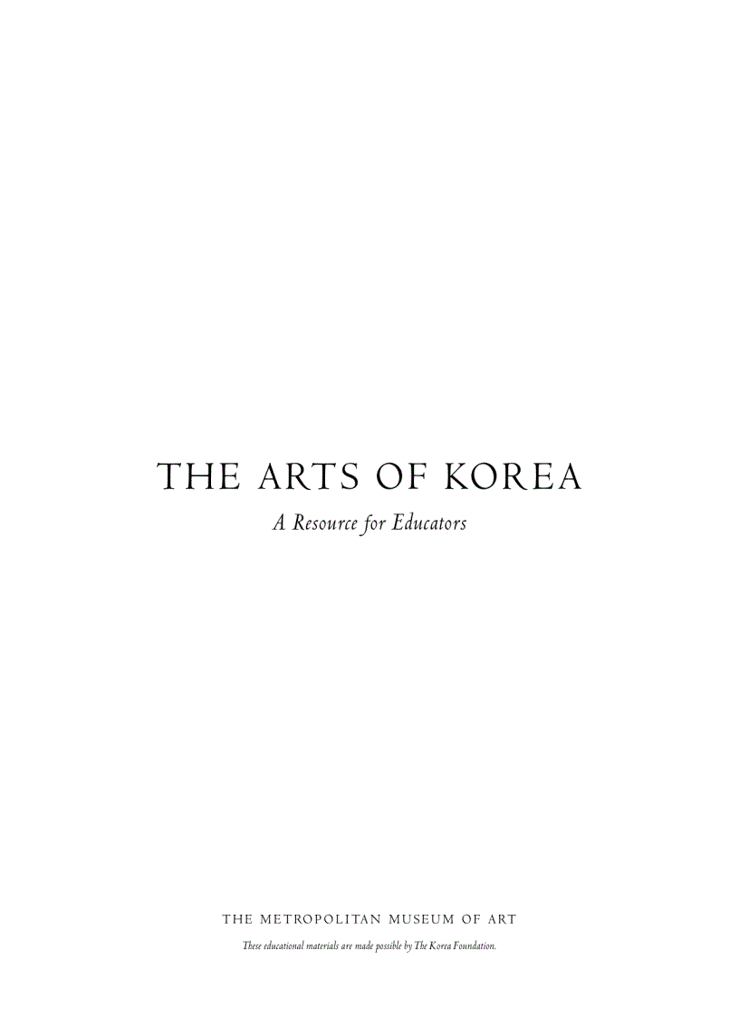 The Art of Korea