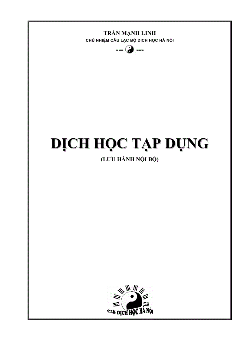 Dịch học tạp dụng