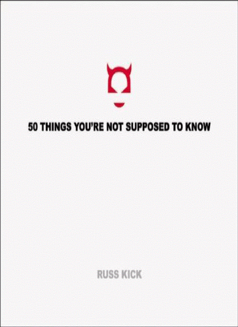 50 Thing you re not supposed to Know
