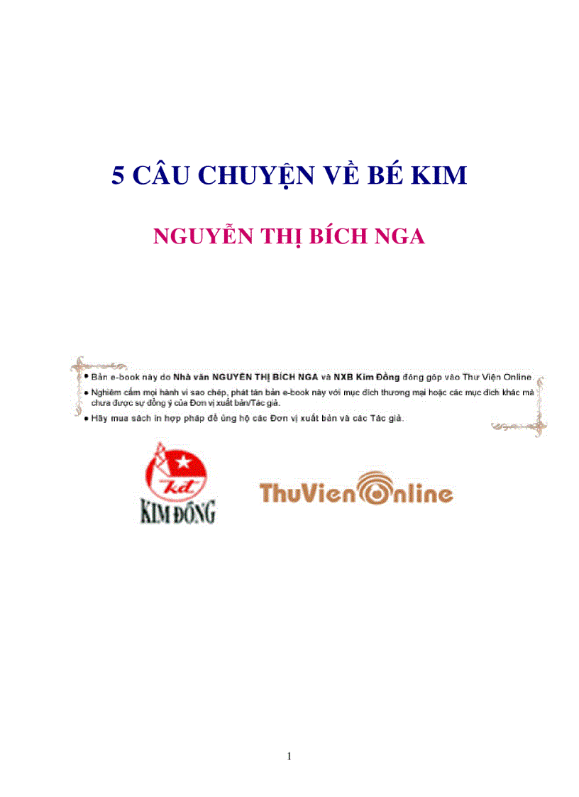 5 câu chuyện về bé kim