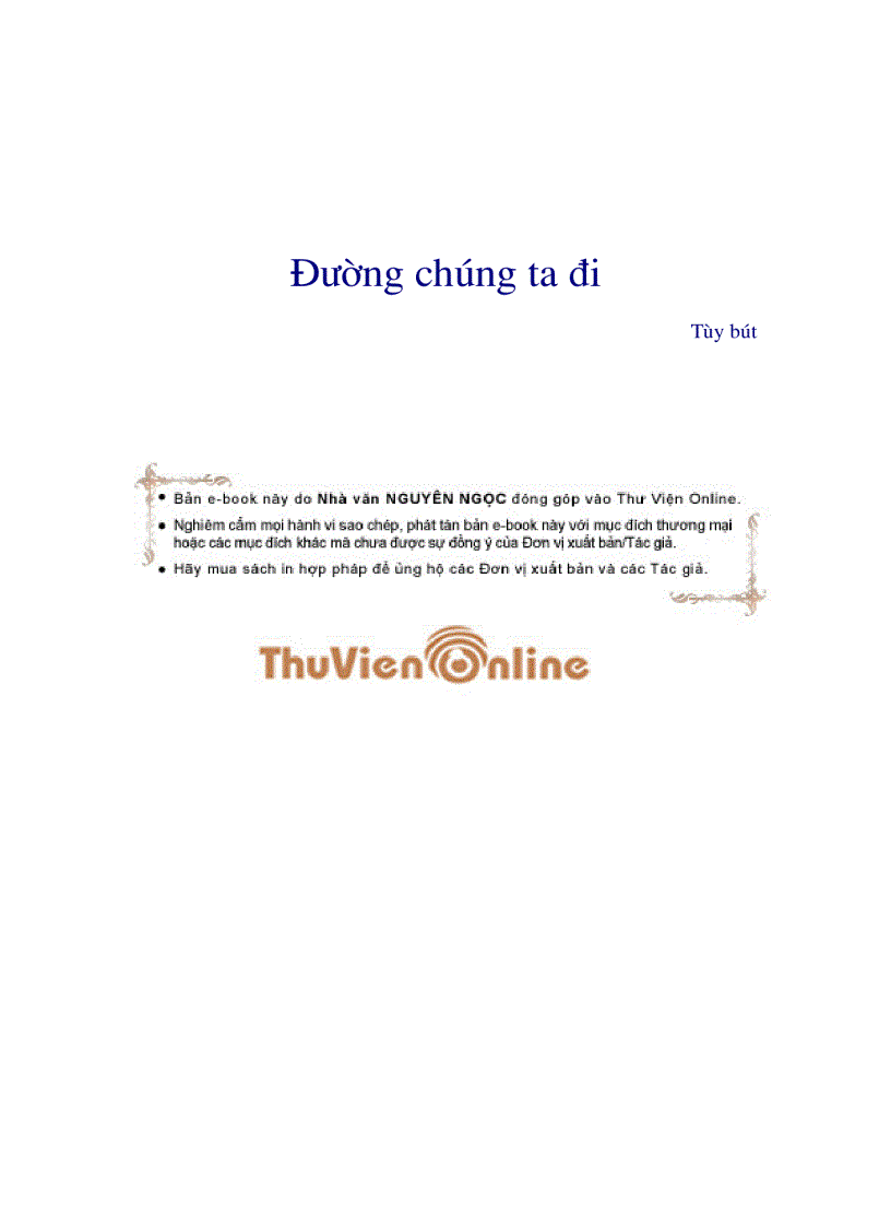 Đường chúng ta đi