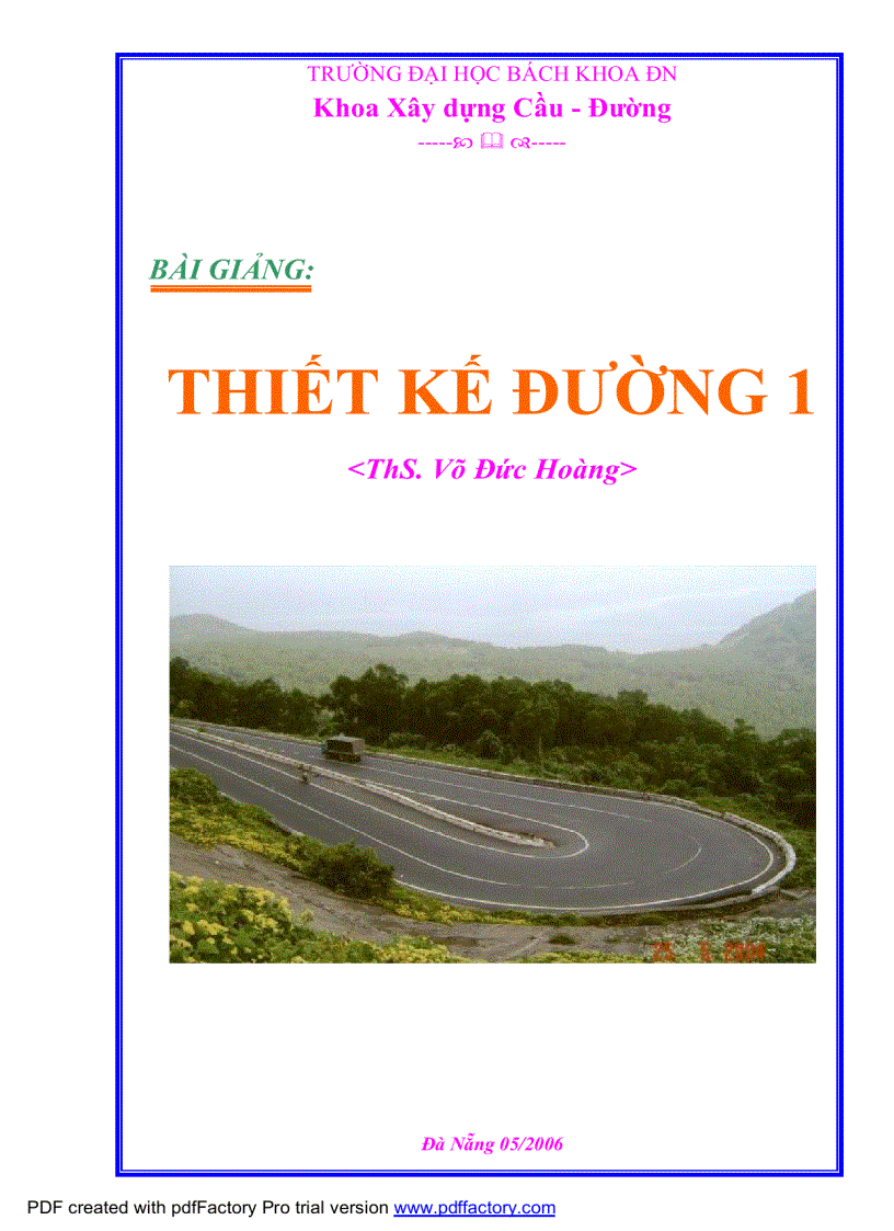 Thiết kế đường 1